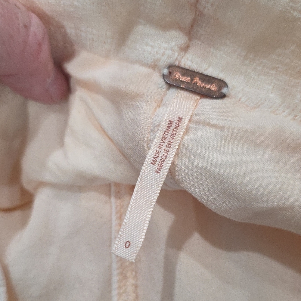 Free People Cream Button-Front Skort - Picture 8 of 8